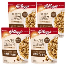 프로틴그래놀라 다크초코볼 시리얼, 450g, 4개