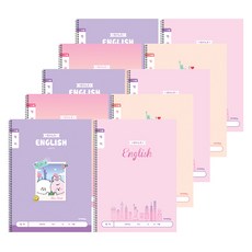 아이비스 초등슬림 영어 여 넓은칸 12177 노트 디자인 4종, 랜덤발송, 10개 10개, 랜덤발송
