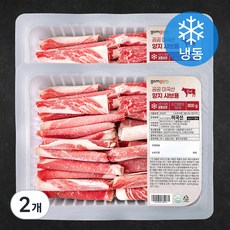 곰곰 미국산 양지 샤브용 (냉동), 800g, 2팩