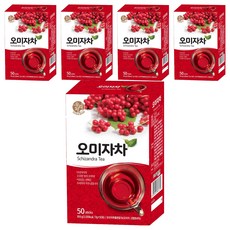 우리차 오미자차, 17g, 50개입, 5개