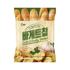 CW 大蒜麵包風味餅乾, 黃金比例調味, 濃厚香蒜, 風味獨特, 350g, 1包