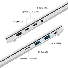 LG전자 2023 그램 15 코어i5 인텔 13세대, 스노우 화이트, 256GB, 16GB, WIN11 Home, 15Z90R-GA56K - 이미지 4