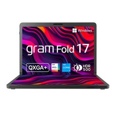 LG전자 2023 그램 폴드 WXGA+, 매트 블랙, 코어i5, 512GB, 16GB, WIN11 Home, 17X90R-GA50K