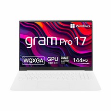 LG전자 그램 Pro 17 코어 울트라5 인텔 Arc, 에센스 화이트, 256GB, 16GB, WIN11 Home, 17Z90SP-GA5CK