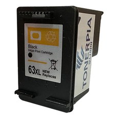 토너피아 HP 호환 480매 대용량 비정품 잉크 HP63XL F6U64AA, 검정, 1개