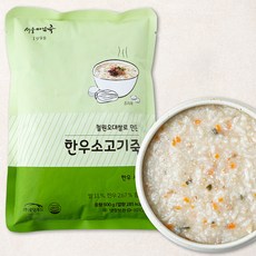 서울마님죽 한우 소고기죽 (냉장), 500g, 1개 - 한우소고기죽