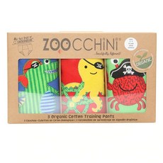 ZOOCCHiNi 訓練褲3件組, 有機棉, 3-4歲, 海盜小子, 1組