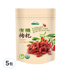統一生機 有機枸杞袋裝, 150g, 5包