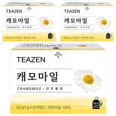 TEAZEN 茶禪 洋甘菊茶茶包, 1g, 20包, 3盒