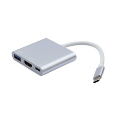 iLeco Type C轉HDMI轉接器 3IN1 螢幕轉接器 4K高畫質, 1個