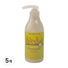 더허브스토리 캐모마일 헤어컨디셔너 꽃향, 500ml, 5개