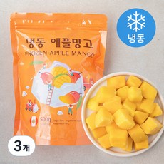 웰프레쉬 애플망고 (냉동), 500g, 3개