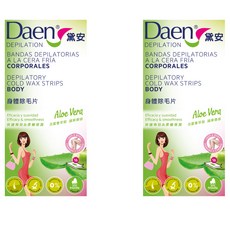 Daen 黛安 蘆薈身體除毛片，含蘆薈萃取 蘋果香味, 2盒