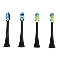 unicare 音波電動牙刷替換刷頭4入組, 18*90mm, 尊享型刷頭2支+舒適型刷頭2支, uni-101-1, 1組