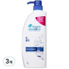 헤드앤숄더 딥 클린 샴푸, 850ml, 3개