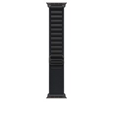 Apple 정품 2025 애플워치 알파인 루프, 블랙/블랙 티타늄, 1개, 49mm, Large