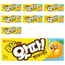롯데웰푸드 빅풍선 왓따 맹고말고망고, 23g, 8개