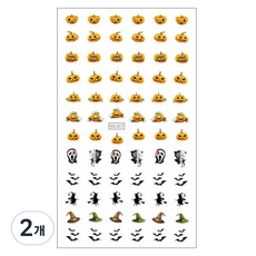 Nail Sketch 乾燥轉印貼紙, D.217 萬聖節, 2個