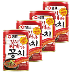 샘표 김치찌개 전용 꽁치 통조림, 400g, 4개