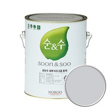 순앤수 KS 2급 벽지 벽면용 수성페인트, 쿨그레이 NR7024, 4L, 1개