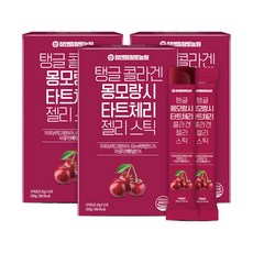 참앤들황토농원 탱글 콜라겐 몽모랑시 타트체리 젤리스틱 15p, 300g, 3개 300g, 3개