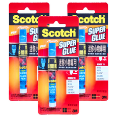 3M Scotch AD126P 迷你小物專用瞬間膠, 3個