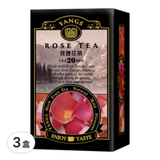 FANGS 方氏 玫瑰花茶，錫蘭紅茶 20包入, 2g, 20包, 3盒