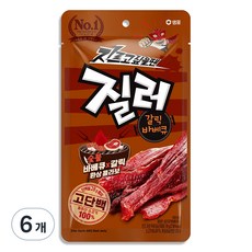 샘표 육포 질러 갈릭바베큐육포 70g, 6개