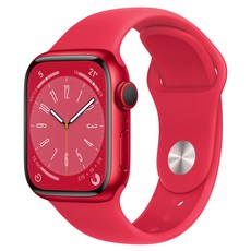 Apple 애플워치 8 GPS+Cellular, 41mm, 알루미늄, (PRODUCT)RED / 레드 스포츠 밴드