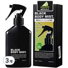 포르맨즈 블랙 바디미스트 허브시트러스향, 3개, 220ml - 포르맨즈