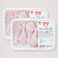 목우촌 무항생제 인증 닭다리 북채 (냉장), 400g, 2팩