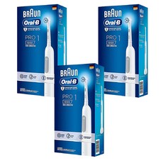 Oral-B 歐樂B 3D電動牙刷, PRO1, 簡約白, 3盒