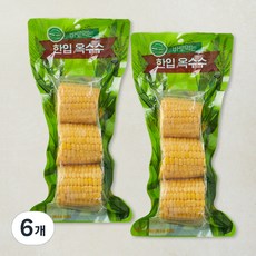 송이애 한입 옥수수, 250g, 6개, 1개입