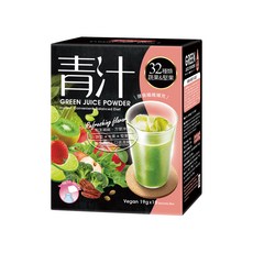 紅布朗 青汁，32種類蔬果＆堅果，高纖，19克x10包入, 190g, 1盒