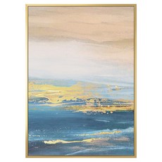 菠蘿選畫所 海上波光 II 掛畫 APAA3410G, 40 x 30cm, 金色畫框, 海景裝飾畫, 金色