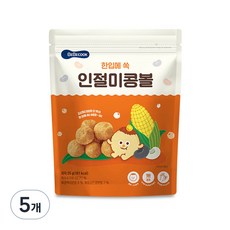 베베쿡 한입에 쏙 인절미 콩볼, 인절미맛, 25g, 5개