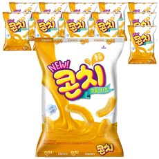 크라운 콘치 크림치즈 과자, 66g, 12개 - 콘쵸