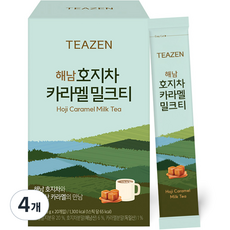 티젠 해남 호지차 카라멜 밀크티, 15g, 20개입, 4개
