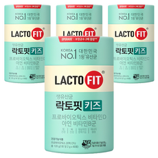 락토핏 키즈 유산균, 60회분, 120g, 4개