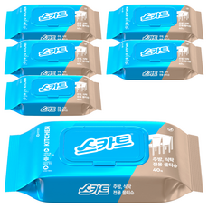 40 條用於裙子廚房桌子的濕巾, 6包