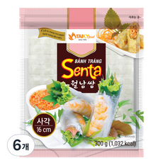타이키 월남쌈 사각 16cm, 300g, 6개
