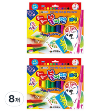 GLOBE CHEMICAL 吹吹筆, 10 種顏色, 8個