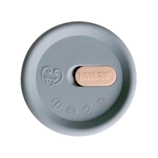 haakaa 矽膠防溢漏塵蓋, 食品級矽膠材質, 可用於二代及三代集乳瓶, 灰色, 1個
