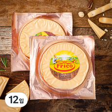 프리코 스모크 디스크 치즈, 100g, 12입