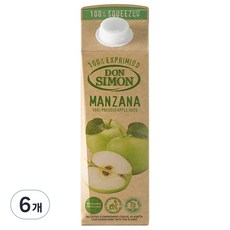 돈시몬 착즙 사과 주스, 1L, 6개