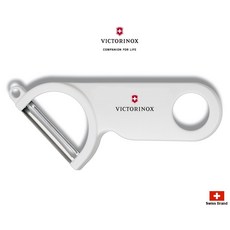 VICTORINOX 瑞士維氏 經典斜角削皮器, 不鏽鋼刀刃 瑞士產 削皮專用 彩盒包裝, 1支
