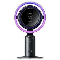 지수라이프 BLDC 100단 블레이드리스 휴대용 캠핑 탁상용 선풍기, Table fan pro3, Metal Grey