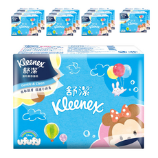 Kleenex 舒潔 迪士尼雲朵系列 旅行包超柔面紙 款式隨機 70張, 4包, 12組