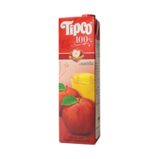 Tipco 泰可 100%蘋果汁，原汁含有率100%，富含多款豐富維生素營養, 1L, 1瓶