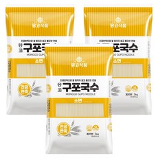 몽고간장 구포국수 진공소면, 3kg, 3개